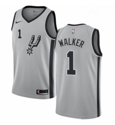 Womens Nike San Antonio Spurs 1 Lonnie Walker Swingman Silver NBA Jersey Statement Edition Womens Nike San Antonio Spurs 1 Lonnie Walker Swingman Silver NBA Jersey Statement Edition