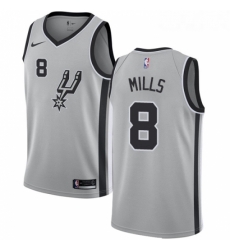 Womens Nike San Antonio Spurs 8 Patty Mills Swingman Silver Alternate NBA Jersey Statement Edition Womens Nike San Antonio Spurs 8 Patty Mills Swingman Silver Alternate NBA Jersey Statement Edition