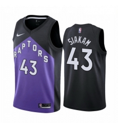 Men Toronto Raptors 43 Pascal Siakam Purple NBA Swingman 2020 21 Earned Edition Jersey