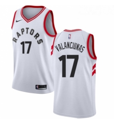 Womens Nike Toronto Raptors 17 Jonas Valanciunas Authentic White NBA Jersey Association Edition Womens Nike Toronto Raptors 17 Jonas Valanciunas Authentic White NBA Jersey Association Edition