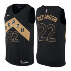 Womens Nike Toronto Raptors 22 Malachi Richardson Swingman Black NBA Jersey City Edition 