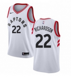 Womens Nike Toronto Raptors 22 Malachi Richardson Swingman White NBA Jersey Association Edition Womens Nike Toronto Raptors 22 Malachi Richardson Swingman White NBA Jersey Association Edition