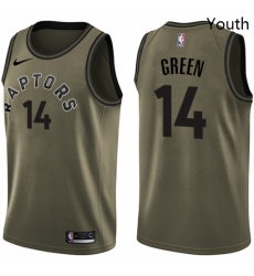 Youth Nike Toronto Raptors 14 Danny Green Swingman Green Salute to Service NBA Jersey Youth Nike Toronto Raptors 14 Danny Green Swingman Green Salute to Service NBA Jersey