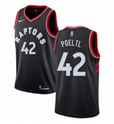 Youth Nike Toronto Raptors 42 Jakob Poeltl Swingman Black Alternate NBA Jersey Statement Edition Youth Nike Toronto Raptors 42 Jakob Poeltl Swingman Black Alternate NBA Jersey Statement Edition