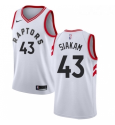 Youth Nike Toronto Raptors 43 Pascal Siakam Authentic White NBA Jersey Association Edition Youth Nike Toronto Raptors 43 Pascal Siakam Authentic White NBA Jersey Association Edition