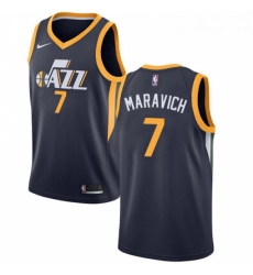 Womens Nike Utah Jazz 7 Pete Maravich Swingman Navy Blue Road NBA Jersey Icon Edition