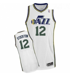 Youth Adidas Utah Jazz 12 John Stockton Authentic White Home NBA Jersey Youth Adidas Utah Jazz 12 John Stockton Authentic White Home NBA Jersey