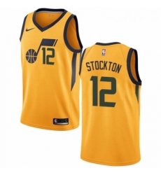 Youth Nike Utah Jazz 12 John Stockton Authentic Gold NBA Jersey Statement Edition Youth Nike Utah Jazz 12 John Stockton Authentic Gold NBA Jersey Statement Edition