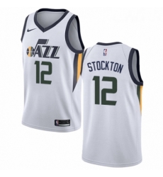 Youth Nike Utah Jazz 12 John Stockton Swingman NBA Jersey Association Edition Youth Nike Utah Jazz 12 John Stockton Swingman NBA Jersey Association Edition