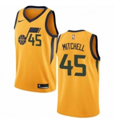 Youth Nike Utah Jazz 45 Donovan Mitchell Authentic Gold NBA Jersey Statement Edition Youth Nike Utah Jazz 45 Donovan Mitchell Authentic Gold NBA Jersey Statement Edition