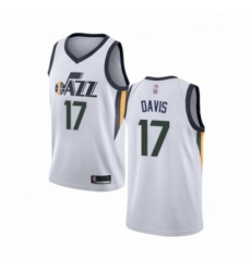 Youth Utah Jazz 17 Ed Davis Swingman White Basketball Jersey Association Edition Youth Utah Jazz 17 Ed Davis Swingman White Basketball Jersey Association Edition