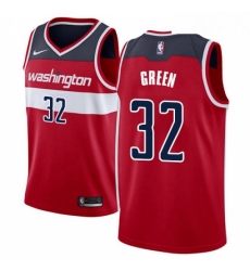 Womens Nike Washington Wizards 32 Jeff Green Swingman Red NBA Jersey Icon Edition 