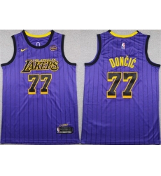 Men Los Angeles Lakers 77 Luka Don u010Di u0107 Purple 2025 Stitched Basketball Jersey Men Los Angeles Lakers 77 Luka Don u010Di u0107 Purple 2025 Stitched Basketball Jersey