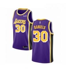 Womens Los Angeles Lakers 30 Troy Daniels Authentic Purple Basketball Jersey Statement Edition 