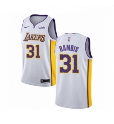 Youth Los Angeles Lakers 31 Kurt Rambis Swingman White Basketball Jersey Association Edition