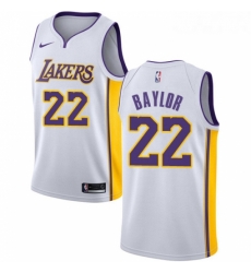 Youth Nike Los Angeles Lakers 22 Elgin Baylor Swingman White NBA Jersey Association Edition Youth Nike Los Angeles Lakers 22 Elgin Baylor Swingman White NBA Jersey Association Edition
