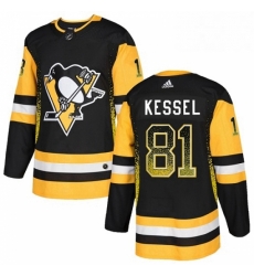 Mens Adidas Pittsburgh Penguins 81 Phil Kessel Authentic Black Drift Fashion NHL Jersey 