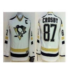 Youth nhl jerseys pittsburgh penguins #87 crosby white[2014 new stadium][patch C]