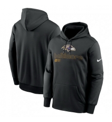 Men Nike Black Baltimore Ravens Performance Pullover Hoodie Men Nike Black Baltimore Ravens Performance Pullover Hoodie