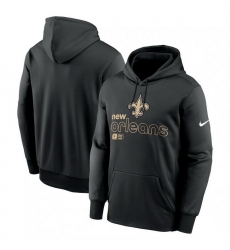 Men Nike Black New Orleans Saints Performance Pullover Hoodie Men Nike Black New Orleans Saints Performance Pullover Hoodie