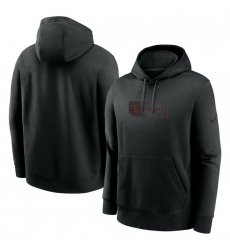 Men Nike Black San Francisco 49Ers Edge French Terry Club Pullover Hoodie Men Nike Black San Francisco 49Ers Edge French Terry Club Pullover Hoodie