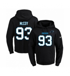 Football Mens Carolina Panthers 93 Gerald McCoy Black Name Number Pullover Hoodie