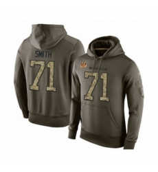 Football Mens Cincinnati Bengals 71 Andre Smith Green Salute To Service Pullover Hoodie Football Mens Cincinnati Bengals 71 Andre Smith Green Salute To Service Pullover Hoodie
