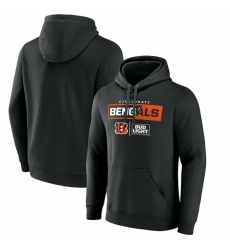 Men Cincinnati Bengals Black X Bud Light Pullover Hoodie Men Cincinnati Bengals Black X Bud Light Pullover Hoodie