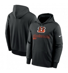 Men Nike Black Cincinnati Bengals Performance Pullover Hoodie Men Nike Black Cincinnati Bengals Performance Pullover Hoodie