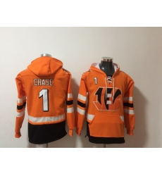 NFL Men Cincinnati Bengals 1 Ja'Marr Chase Stitched Hoodie NFL Men Cincinnati Bengals 1 Ja'Marr Chase Stitched Hoodie