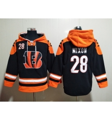 NFL Men Cincinnati Bengals 28 Joe Mixon Stitched Hoodie II NFL Men Cincinnati Bengals 28 Joe Mixon Stitched Hoodie II