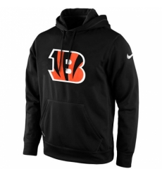 NFL Mens Cincinnati Bengals Nike Black KO Logo Essential Hoodie NFL Mens Cincinnati Bengals Nike Black KO Logo Essential Hoodie