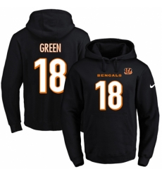 NFL Mens Nike Cincinnati Bengals 18 AJ Green Black Name Number Pullover Hoodie NFL Mens Nike Cincinnati Bengals 18 AJ Green Black Name Number Pullover Hoodie