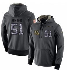 NFL Mens Nike Cincinnati Bengals 51 Kevin Minter Stitched Black Anthracite Salute to Service Player Performance Hoodie NFL Mens Nike Cincinnati Bengals 51 Kevin Minter Stitched Black Anthracite Salute to Service Player Performance Hoodie