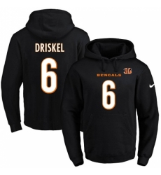 NFL Mens Nike Cincinnati Bengals 6 Jeff Driskel Black Name Number Pullover Hoodie NFL Mens Nike Cincinnati Bengals 6 Jeff Driskel Black Name Number Pullover Hoodie