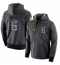 NFL Mens Nike Cincinnati Bengals 6 Jeff Driskel Stitched Black Anthracite Salute to Service Player Performance Hoodie NFL Mens Nike Cincinnati Bengals 6 Jeff Driskel Stitched Black Anthracite Salute to Service Player Performance Hoodie
