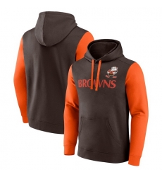 Men Fanatics Brown Cleveland Browns Fleece Pullover Hoodie Men Fanatics Brown Cleveland Browns Fleece Pullover Hoodie