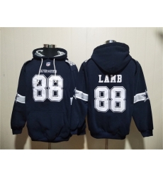 Men Dallas Cowboys 88 CeeDee Lamb Navy Ageless Must Have Lace Up Pullover Hoodie Men Dallas Cowboys 88 CeeDee Lamb Navy Ageless Must Have Lace Up Pullover Hoodie