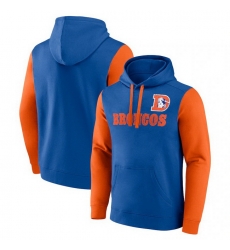 Men Fanatics Royal Denver Broncos Fleece Pullover Hoodie Men Fanatics Royal Denver Broncos Fleece Pullover Hoodie