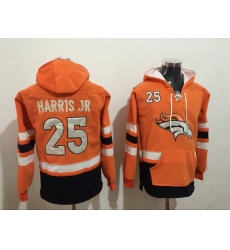 Men Nike Denver Broncos Chris Harris Jr 25 NFL Winter Thick Hoodie