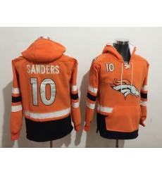 Men Nike Denver Broncos Emmanuel Sanders 10 NFL Winter Thick Hoodie