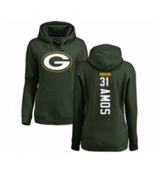 Football Womens Green Bay Packers 31 Adrian Amos Green Backer Hoodie