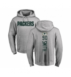 Football Green Bay Packers 90 ZaDarius Smith Ash Backer Hoodie