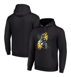 Men Starter Black Green Bay Packers Player X Fleece Pullover Hoodie Men Starter Black Green Bay Packers Player X Fleece Pullover Hoodie