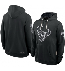 Men Houston Texans Black 2026 Salute to Service Sideline Dri FIT Pullover Hoodie Men Houston Texans Black 2026 Salute to Service Sideline Dri FIT Pullover Hoodie