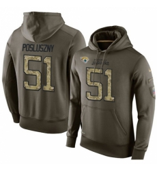 NFL Nike Jacksonville Jaguars 51 Paul Posluszny Green Salute To Service Mens Pullover Hoodie