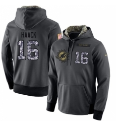 NFL Mens Nike Miami Dolphins 16 Matt Haack Stitched Black Anthracite Salute to Service Player Performance Hoodie NFL Mens Nike Miami Dolphins 16 Matt Haack Stitched Black Anthracite Salute to Service Player Performance Hoodie