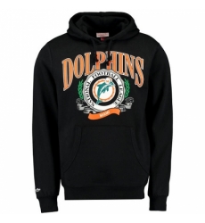 NFL Miami Dolphins Mitchell Ness Fair Catch Pullover Hoodie Black NFL Miami Dolphins Mitchell Ness Fair Catch Pullover Hoodie Black