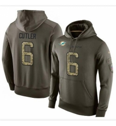 NFL Nike Miami Dolphins 6 Jay Cutler Green Salute To Service Mens Pullover Hoodie NFL Nike Miami Dolphins 6 Jay Cutler Green Salute To Service Mens Pullover Hoodie