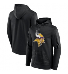 Men Minnesota Vikings Black On The Ball Pullover Hoodie